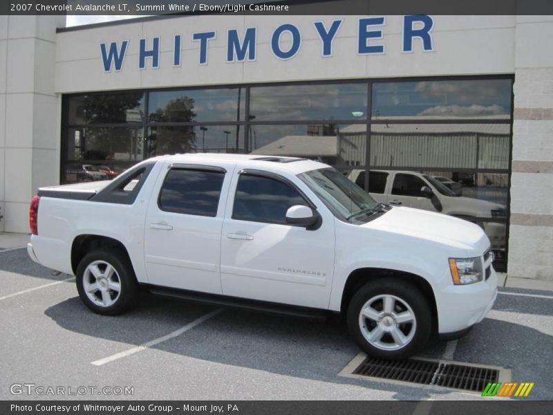 Summit White / Ebony/Light Cashmere 2007 Chevrolet Avalanche LT