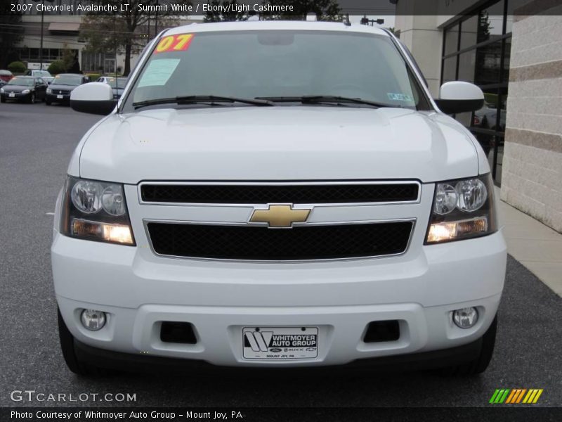 Summit White / Ebony/Light Cashmere 2007 Chevrolet Avalanche LT