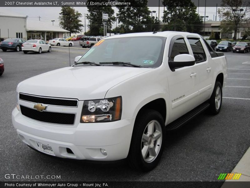 Summit White / Ebony/Light Cashmere 2007 Chevrolet Avalanche LT