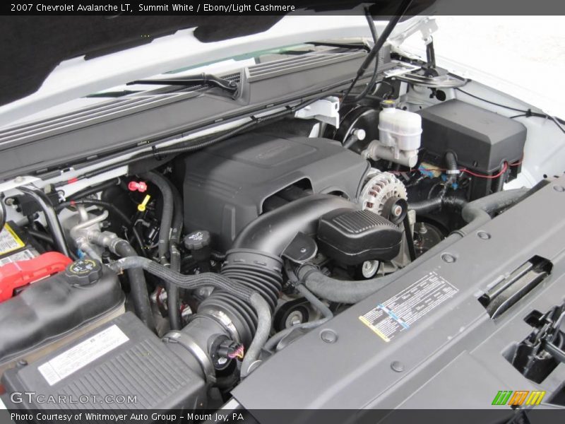 Summit White / Ebony/Light Cashmere 2007 Chevrolet Avalanche LT
