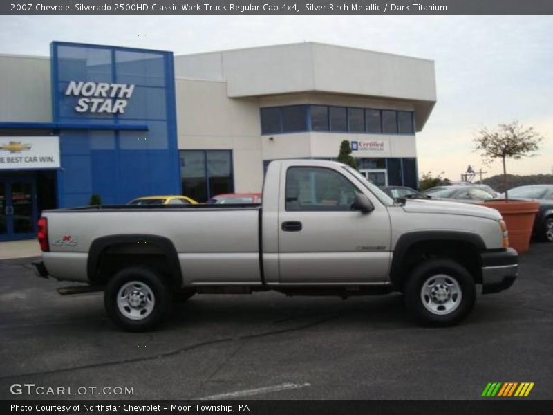 Silver Birch Metallic / Dark Titanium 2007 Chevrolet Silverado 2500HD Classic Work Truck Regular Cab 4x4