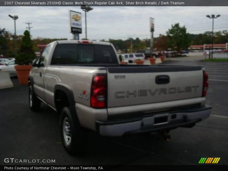 Silver Birch Metallic / Dark Titanium 2007 Chevrolet Silverado 2500HD Classic Work Truck Regular Cab 4x4