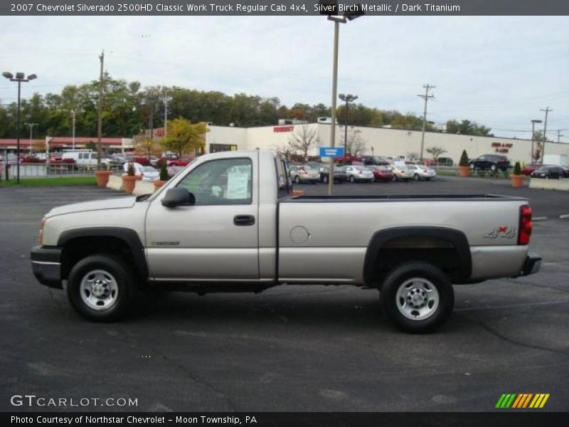 Silver Birch Metallic / Dark Titanium 2007 Chevrolet Silverado 2500HD Classic Work Truck Regular Cab 4x4
