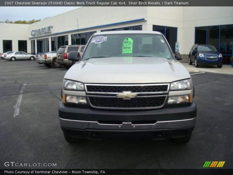 Silver Birch Metallic / Dark Titanium 2007 Chevrolet Silverado 2500HD Classic Work Truck Regular Cab 4x4
