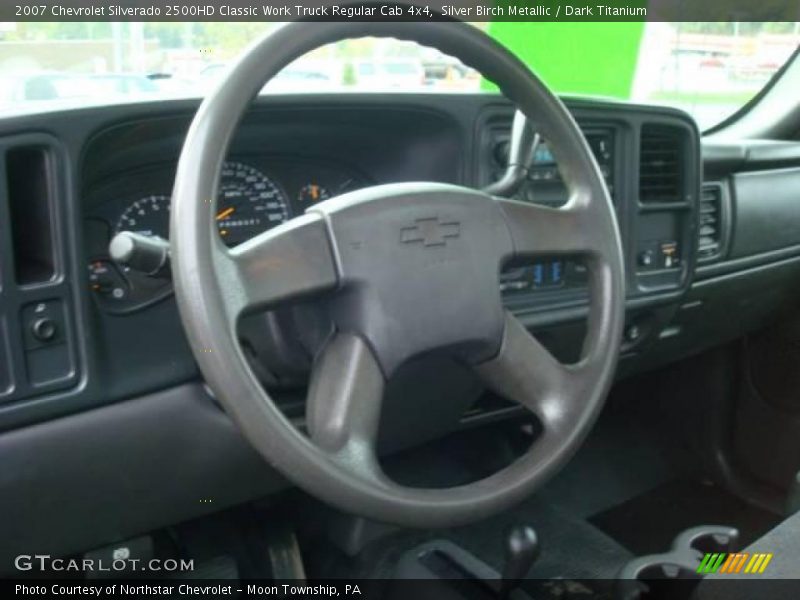 Silver Birch Metallic / Dark Titanium 2007 Chevrolet Silverado 2500HD Classic Work Truck Regular Cab 4x4
