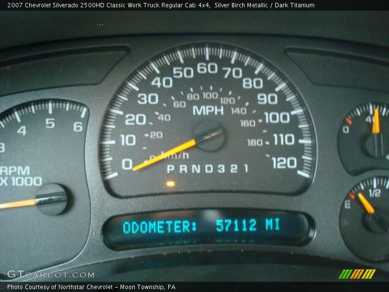 Silver Birch Metallic / Dark Titanium 2007 Chevrolet Silverado 2500HD Classic Work Truck Regular Cab 4x4