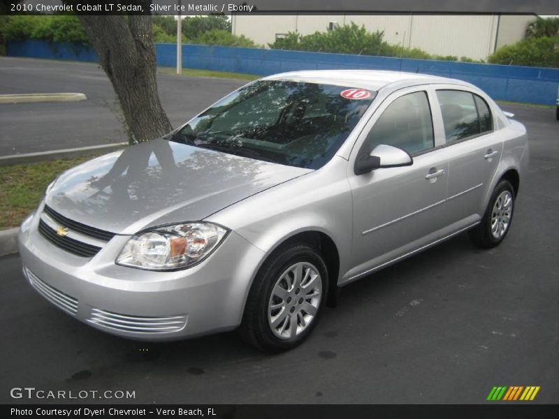 Silver Ice Metallic / Ebony 2010 Chevrolet Cobalt LT Sedan