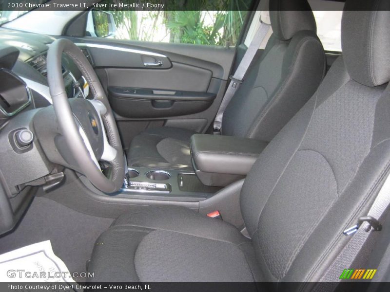 Silver Ice Metallic / Ebony 2010 Chevrolet Traverse LT
