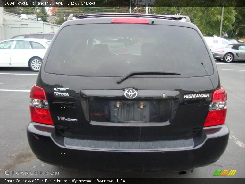 Black / Charcoal 2004 Toyota Highlander V6 4WD