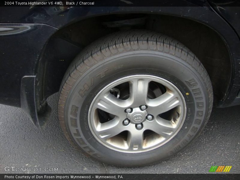 Black / Charcoal 2004 Toyota Highlander V6 4WD