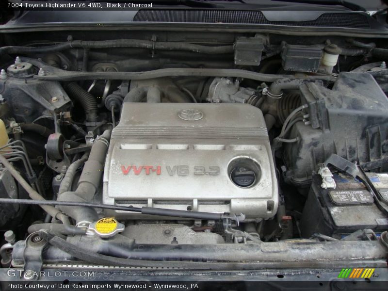 Black / Charcoal 2004 Toyota Highlander V6 4WD