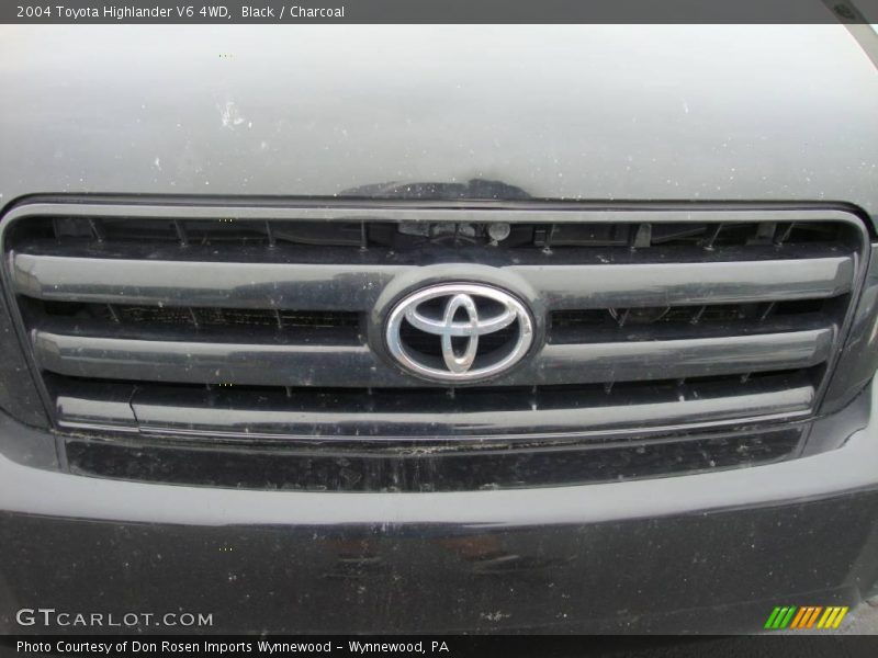 Black / Charcoal 2004 Toyota Highlander V6 4WD