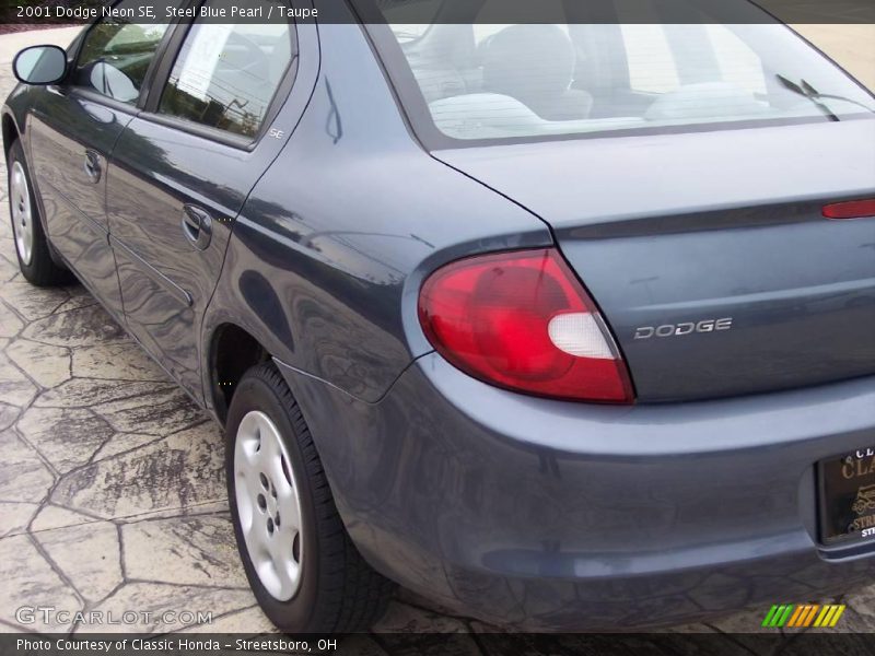 Steel Blue Pearl / Taupe 2001 Dodge Neon SE