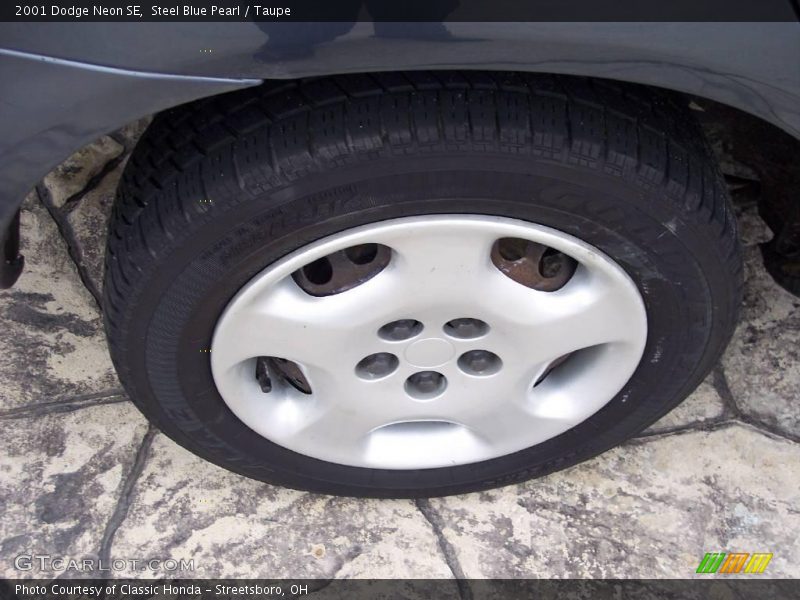 Steel Blue Pearl / Taupe 2001 Dodge Neon SE