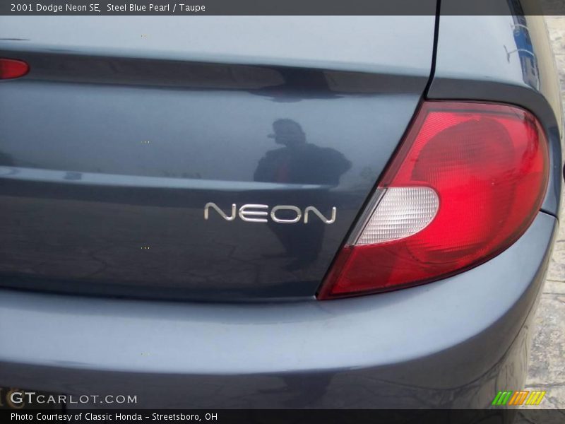 Steel Blue Pearl / Taupe 2001 Dodge Neon SE