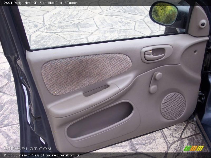 Steel Blue Pearl / Taupe 2001 Dodge Neon SE