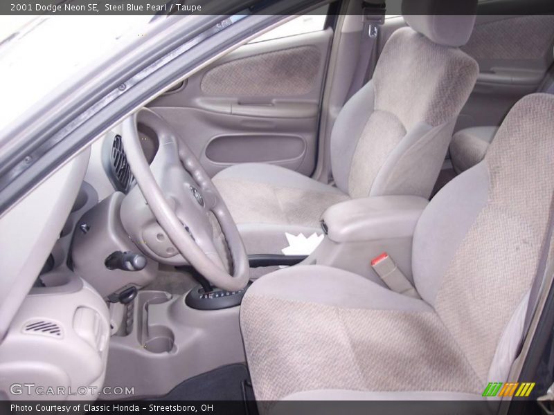 Steel Blue Pearl / Taupe 2001 Dodge Neon SE