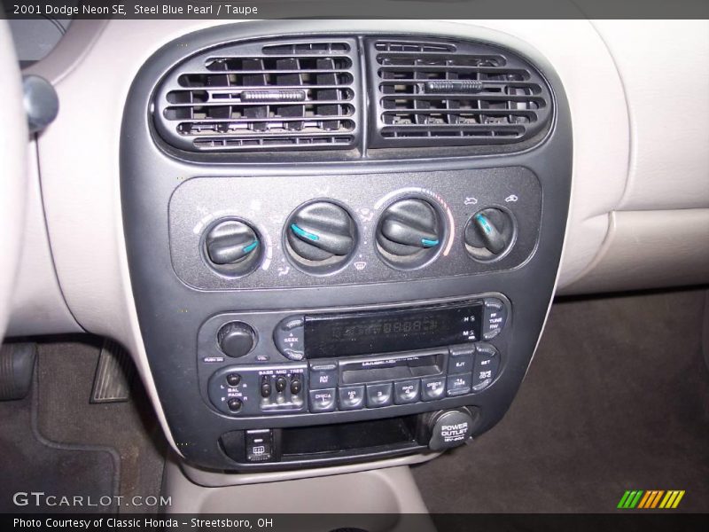 Steel Blue Pearl / Taupe 2001 Dodge Neon SE