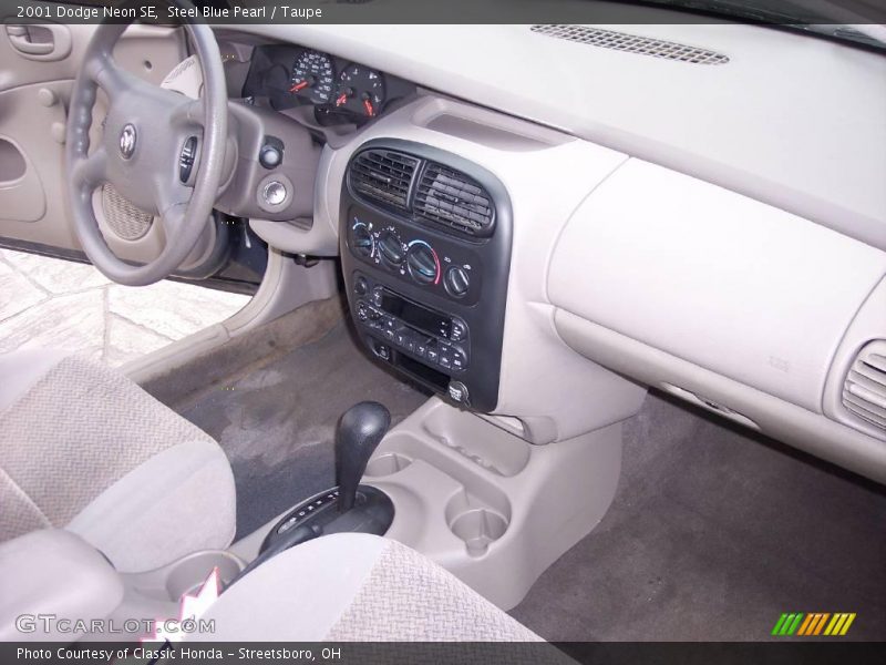 Steel Blue Pearl / Taupe 2001 Dodge Neon SE
