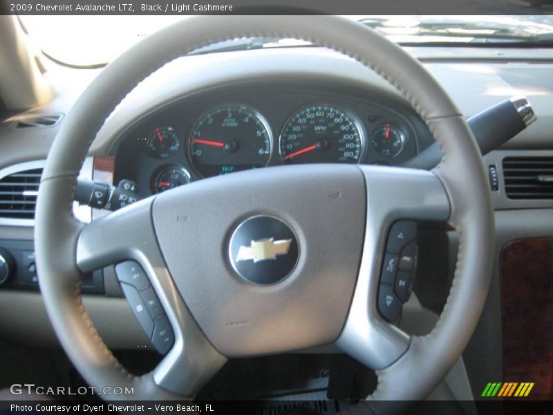 Black / Light Cashmere 2009 Chevrolet Avalanche LTZ