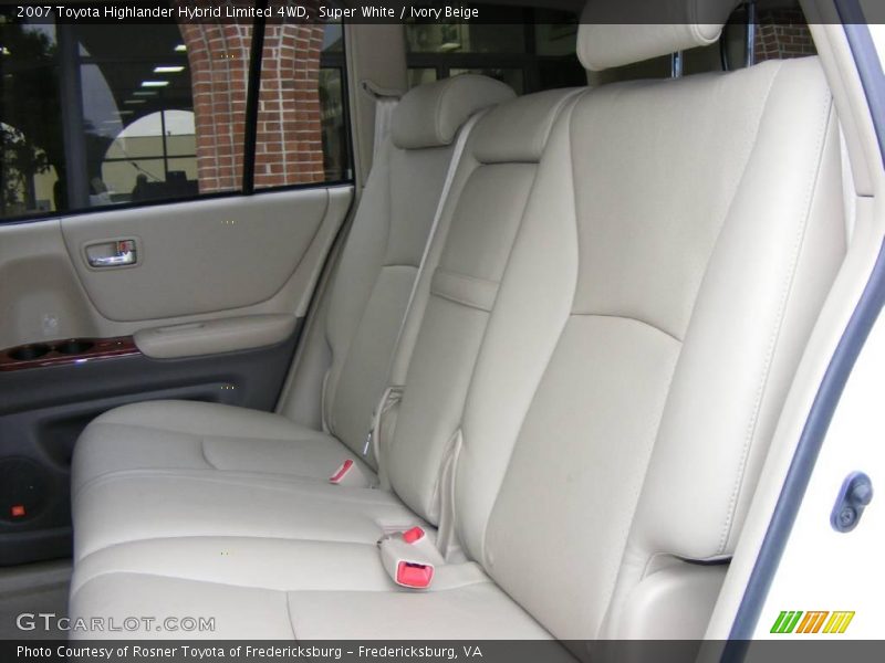Super White / Ivory Beige 2007 Toyota Highlander Hybrid Limited 4WD