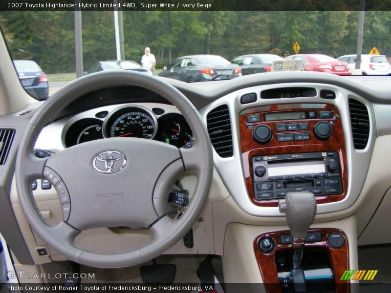 Super White / Ivory Beige 2007 Toyota Highlander Hybrid Limited 4WD