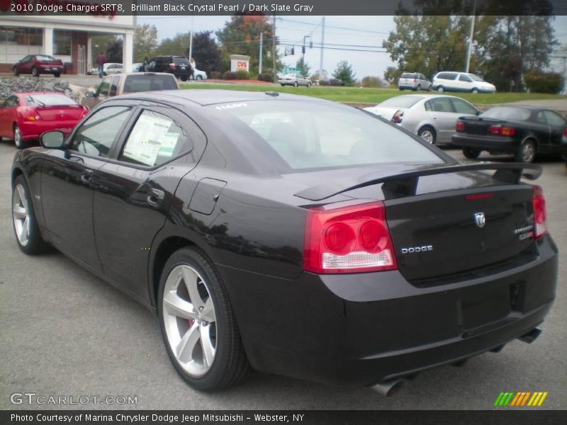 Brilliant Black Crystal Pearl / Dark Slate Gray 2010 Dodge Charger SRT8