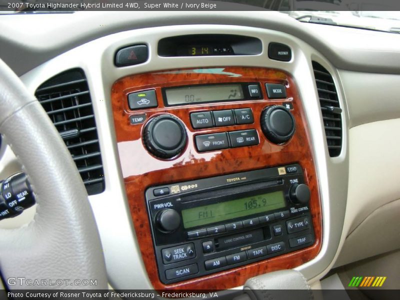 Super White / Ivory Beige 2007 Toyota Highlander Hybrid Limited 4WD