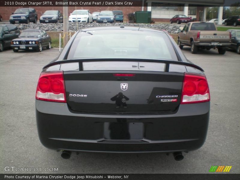 Brilliant Black Crystal Pearl / Dark Slate Gray 2010 Dodge Charger SRT8
