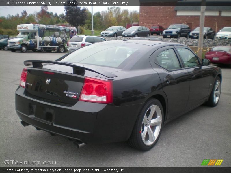 Brilliant Black Crystal Pearl / Dark Slate Gray 2010 Dodge Charger SRT8