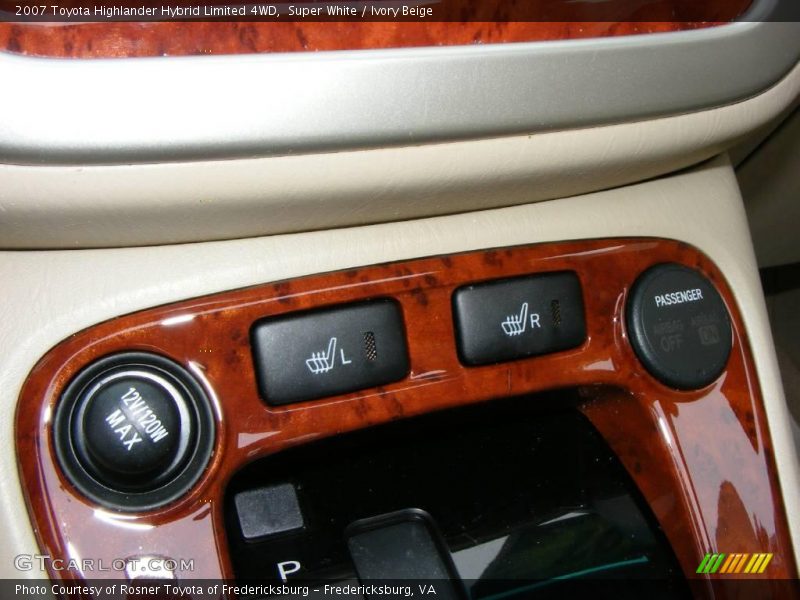 Super White / Ivory Beige 2007 Toyota Highlander Hybrid Limited 4WD