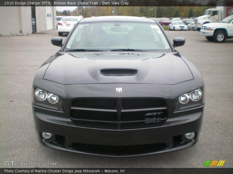 Brilliant Black Crystal Pearl / Dark Slate Gray 2010 Dodge Charger SRT8