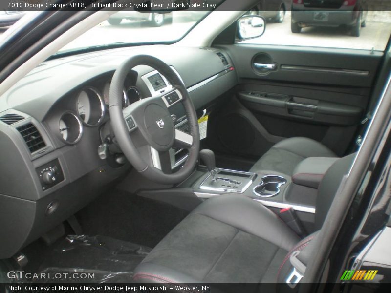 Brilliant Black Crystal Pearl / Dark Slate Gray 2010 Dodge Charger SRT8