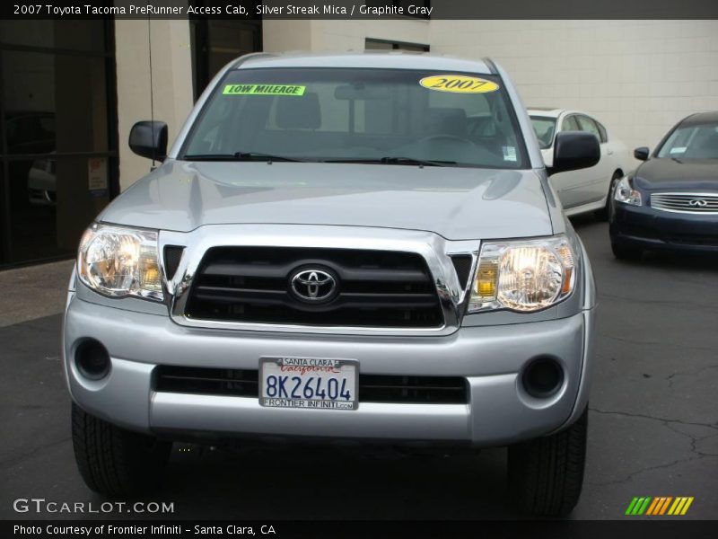 Silver Streak Mica / Graphite Gray 2007 Toyota Tacoma PreRunner Access Cab