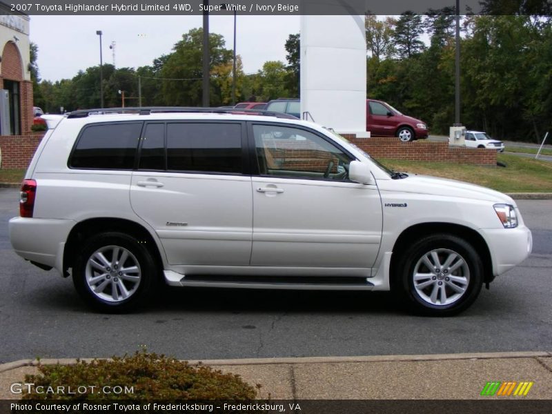 Super White / Ivory Beige 2007 Toyota Highlander Hybrid Limited 4WD