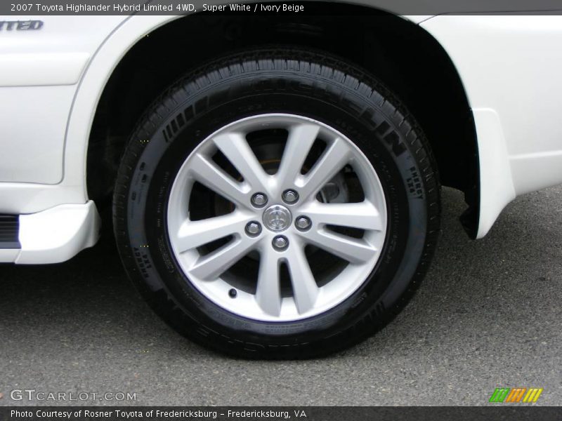 Super White / Ivory Beige 2007 Toyota Highlander Hybrid Limited 4WD