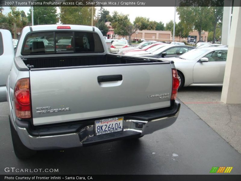Silver Streak Mica / Graphite Gray 2007 Toyota Tacoma PreRunner Access Cab