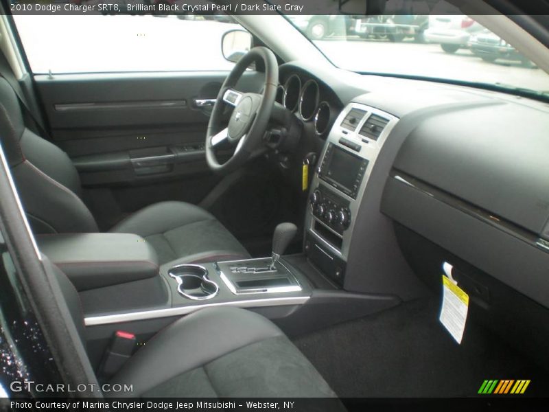 Brilliant Black Crystal Pearl / Dark Slate Gray 2010 Dodge Charger SRT8
