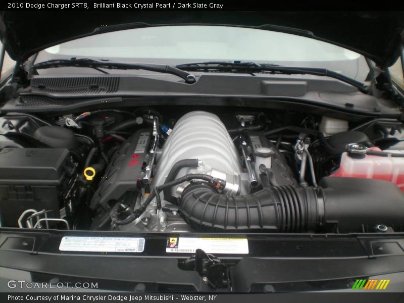 Brilliant Black Crystal Pearl / Dark Slate Gray 2010 Dodge Charger SRT8