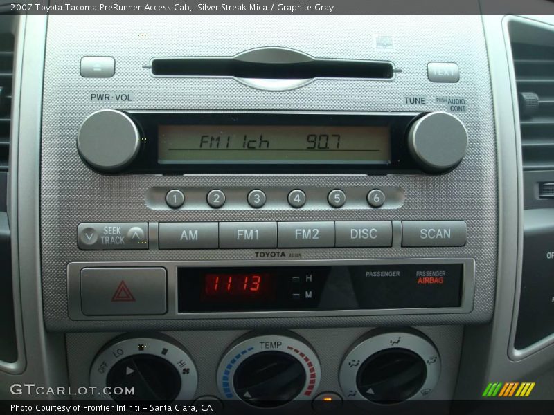 Silver Streak Mica / Graphite Gray 2007 Toyota Tacoma PreRunner Access Cab