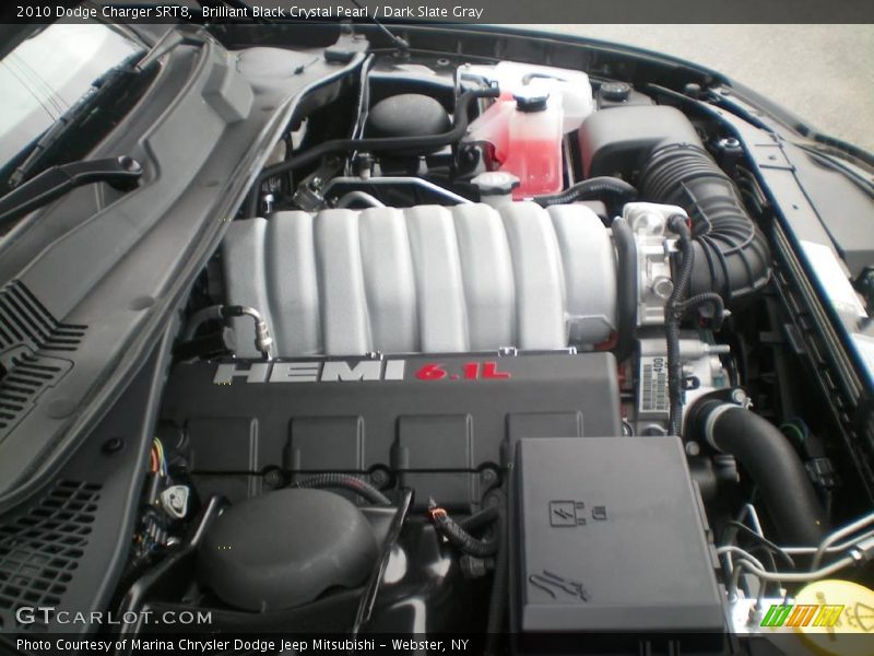 Brilliant Black Crystal Pearl / Dark Slate Gray 2010 Dodge Charger SRT8