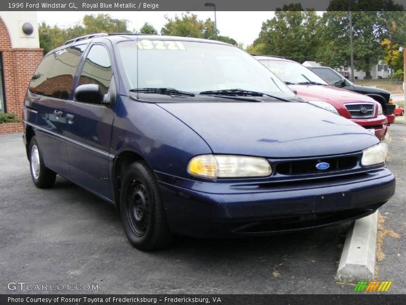 Royal Blue Metallic / Beige 1996 Ford Windstar GL