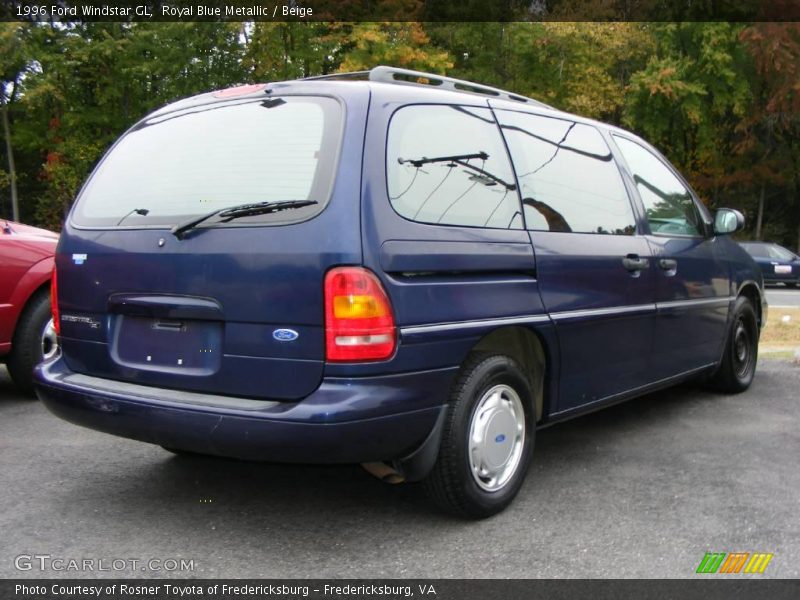 Royal Blue Metallic / Beige 1996 Ford Windstar GL