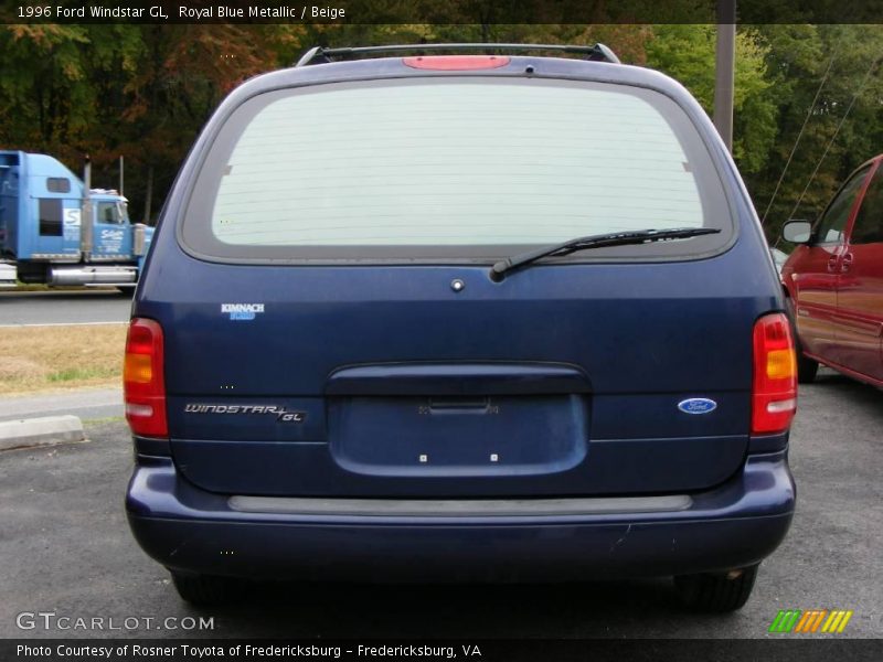 Royal Blue Metallic / Beige 1996 Ford Windstar GL
