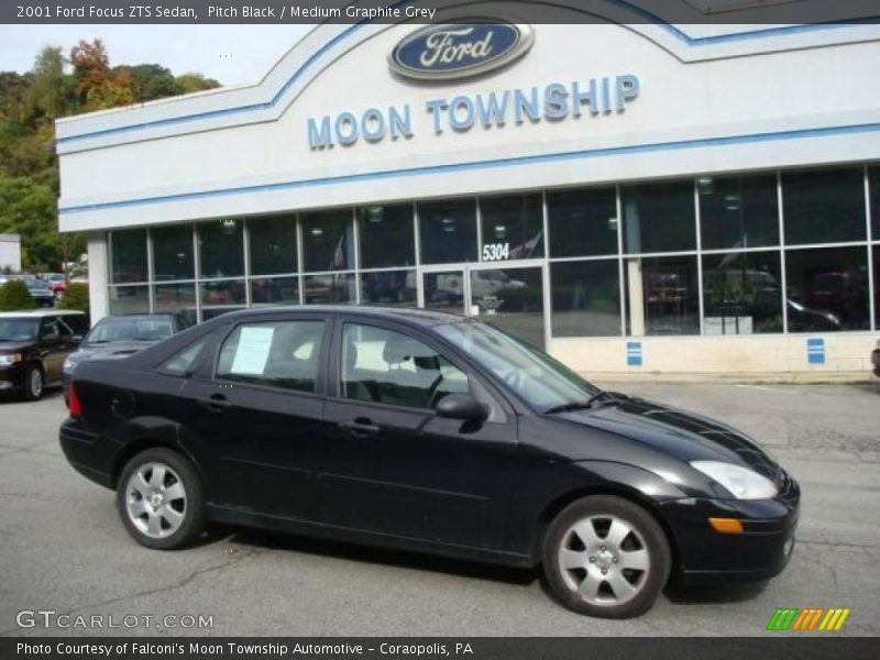 Pitch Black / Medium Graphite Grey 2001 Ford Focus ZTS Sedan