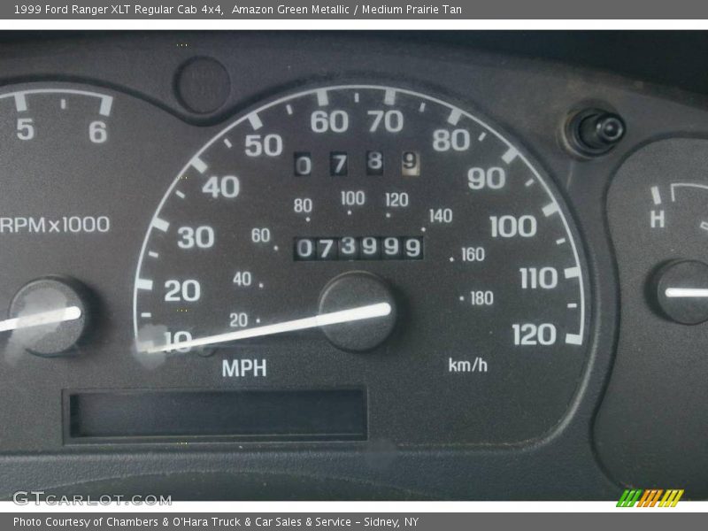 Amazon Green Metallic / Medium Prairie Tan 1999 Ford Ranger XLT Regular Cab 4x4