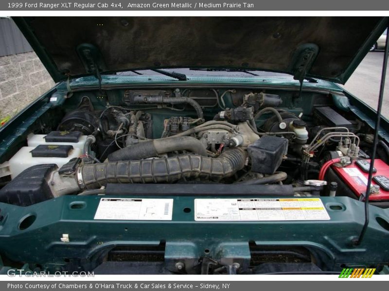 Amazon Green Metallic / Medium Prairie Tan 1999 Ford Ranger XLT Regular Cab 4x4