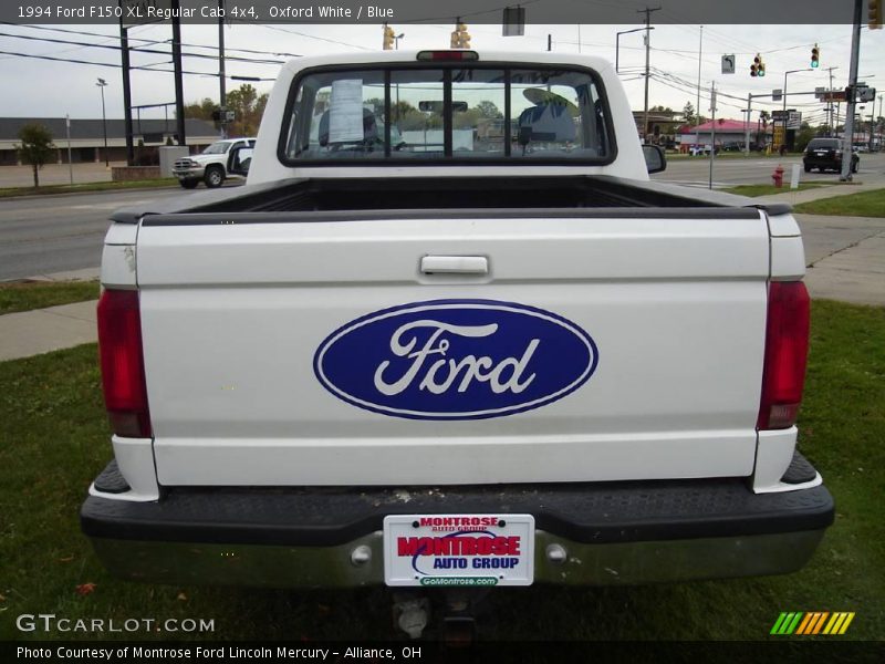 Oxford White / Blue 1994 Ford F150 XL Regular Cab 4x4