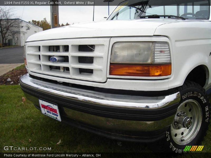 Oxford White / Blue 1994 Ford F150 XL Regular Cab 4x4