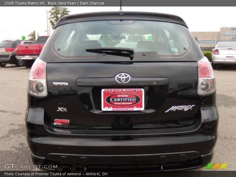 Black Sand Pearl / Dark Charcoal 2008 Toyota Matrix XR